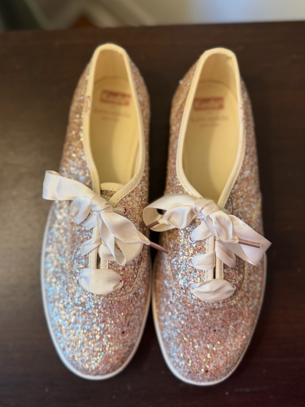 Rose Gold Keds X Kate Spade Size 8 W